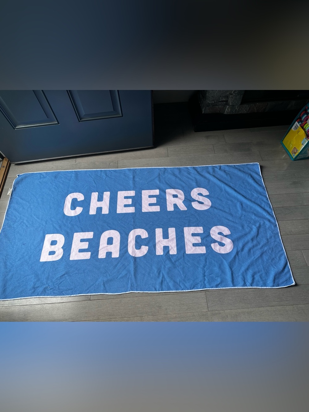 Pearhead Cheers Beaches Blue Beach Pool Summer Towel Bachelorette Bride To Be